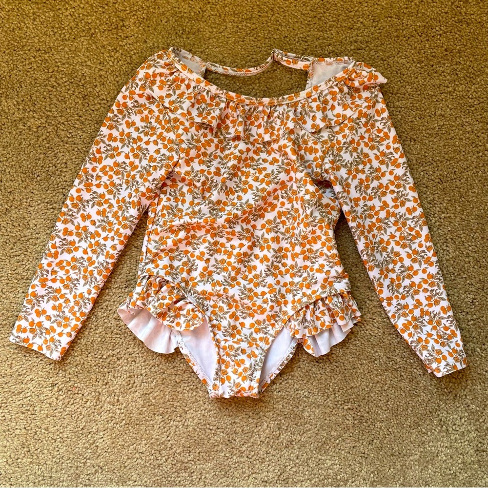 Little Girls Novelty Fruit Print Swimsuit Bathing Suit 12 Month Summer Beach
